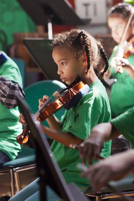 Saturday MYCinci girl with violin