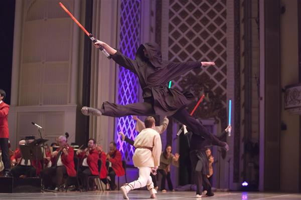 Sunday Star Wars ballet leap