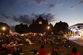 Music Hall and Washington Park