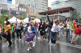 2016 Annual Report Panel Photo Splash Dance with macy&amp;#39;s logo