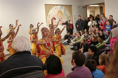 Dancers with audience