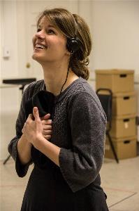 Maggie Lou Rader rehearsing as Henrietta Leavitt in SILENT SKY Maggie Lou Rader rehearsing as Henrietta Leavitt in SILENT SKY